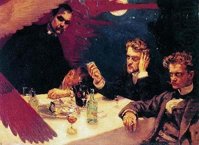 painting Symposium made in 1894, Akseli Gallen-Kallela